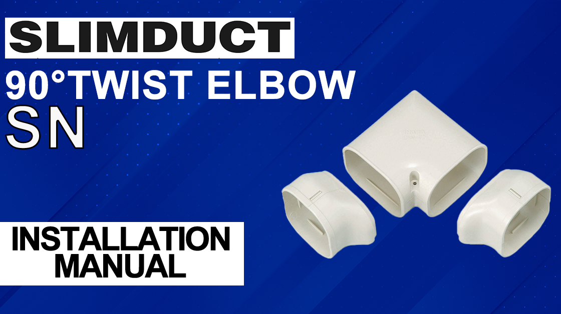 Twist elbow Slimduct  fitting